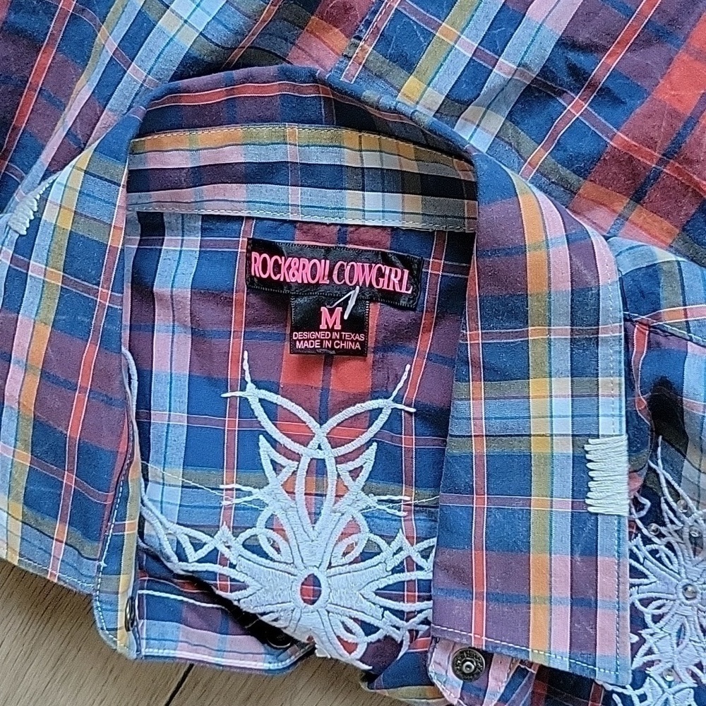 Rock&Roll Cowgirl Button-down Shirt M - Picture 5 of 10